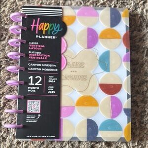Happy Planner Classic Vertical Layout - Colorful Dots
